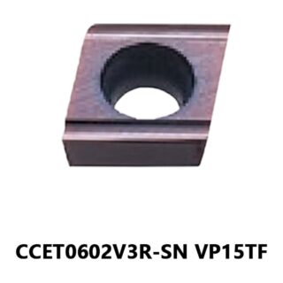 Original Mitsubishi CCET0602V3R-SN VP15TF Carbide Turning Insert - Diamond 80° | Steel & More (10 PCS)