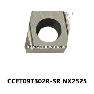 Original Mitsubishi CCET09T302R-SR NX2525 Carbide Turning Insert - Diamond 80° | Steel (10 PCS)