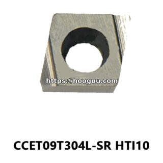 Original Mitsubishi CCET09T304L-SR Carbide Turning Insert - Diamond 80° | Steel, Cast Iron (10 PCS) HTI10 CCET09T304L-SR HTI10