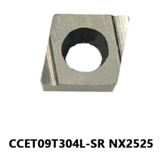 Original Mitsubishi CCET09T304L-SR NX2525 Carbide Turning Insert - Diamond 80° | Steel & More (10 PCS)