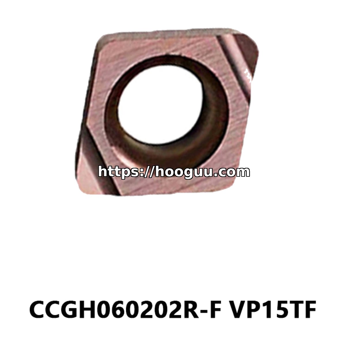 Original Mitsubishi CCGH060202R-F VP15TF Carbide Turning Insert - Diamond 80° | Steel & More (10 PCS)