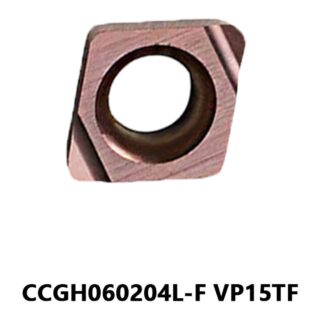Original Mitsubishi CCGH060204L-F VP15TF Carbide Turning Insert - Diamond 80° | Steel, Stainless Steel (10 PCS)