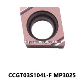 Original Mitsubishi CCGT03S104L-F MP3025 Carbide Turning Insert - Diamond 80° | Steel (10 PCS)