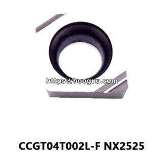 Original Mitsubishi CCGT04T002L-F NX2525 Carbide Turning Insert - Diamond 80° | Steel, Cast Iron, Aluminum (10 PCS)