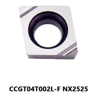Original Mitsubishi CCGT04T002L-F NX2525 Carbide Turning Insert - Diamond 80° | Steel (10 PCS)