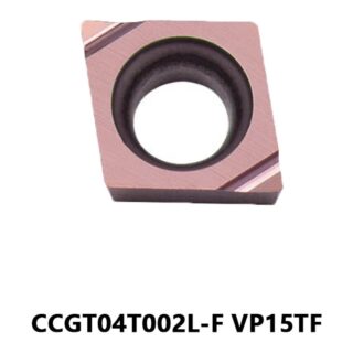 Original Mitsubishi CCGT04T002L-F VP15TF Carbide Turning Insert - Diamond 80° | Steel & More (10 PCS)