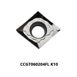 Original TaeguTec CCGT060204FL Carbide Turning Insert - Diamond 80° (10 PCS) K10 CCGT060204FL K10