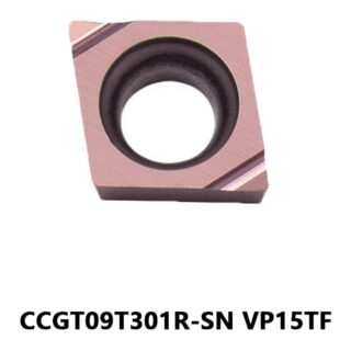 Original Mitsubishi CCGT09T301R-SN VP15TF Carbide Turning Insert - Diamond 80° | Steel, Carbon Steel (10 PCS)