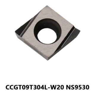 Original Tungaloy CCGT09T304L-W20 NS9530 Carbide Turning Insert - Diamond 80° (10 PCS)