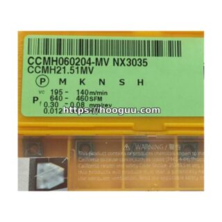 Original Mitsubishi CCMH060204-MV NX3035 Carbide Turning Insert - Diamond 80° (10 PCS)