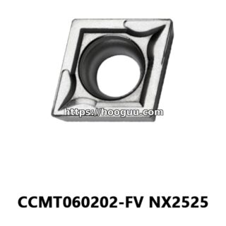 Original Mitsubishi CCMT060202-FV NX2525 Carbide Turning Insert - Diamond 80° | Steel & More (10 PCS)