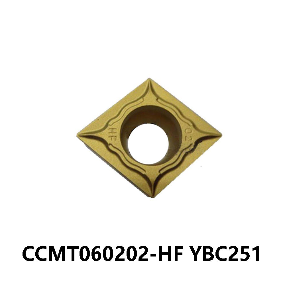 Zcc.ct 100% Original CCMT060202-HF YBC251 Turning Insert 10 pcs