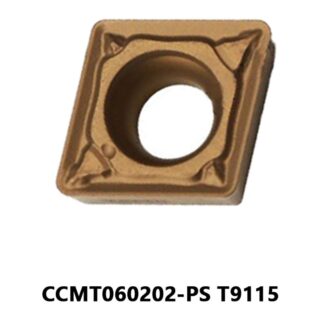 Original Tungaloy CCMT060202-PS T9115 Carbide Turning Insert - Diamond 80° | Steel (10 PCS)