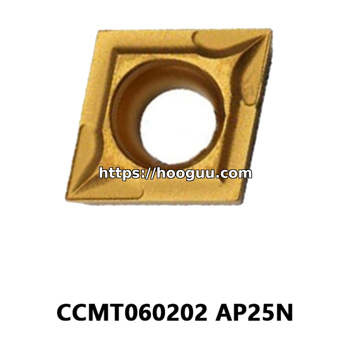 Original Mitsubishi CCMT060202 Carbide Turning Insert - Diamond 80° | Steel, Cast Iron, Carbon Steel (10 PCS) AP25N CCMT060202 AP25N