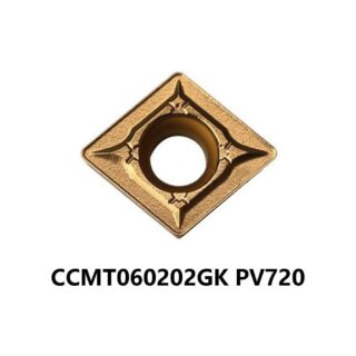 Original Kyocera CCMT060202GK PV720 Carbide Turning Insert - Diamond 80° (10 PCS)