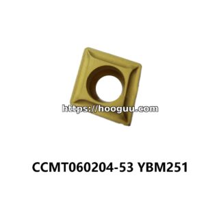 Original ZCC-CT CCMT060204-53 YBM251 Carbide Turning Insert - Diamond 80° | Steel & More (10 PCS)