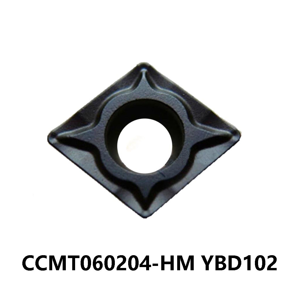 ZCC CCMT060204-HM YBD102 Carbide Turning Insert - Diamond 80° | Steel, Stainless Steel (10 PCS)