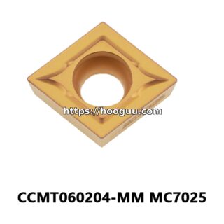 Original Mitsubishi CCMT060204-MM MC7025 Carbide Turning Insert - Diamond 80° | Steel & More (10 PCS)