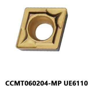 Original Mitsubishi CCMT060204-MP UE6110 Carbide Turning Insert - Diamond 80° | Steel, Cast Iron (10 PCS)