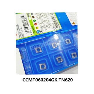 Original Kyocera CCMT060204GK TN620 Carbide Turning Insert - Diamond 80° | Steel (10 PCS)