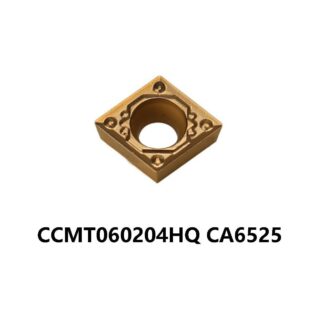 Original Kyocera CCMT060204HQ CA6525 Carbide Turning Insert - Diamond 80° | Steel (10 PCS)