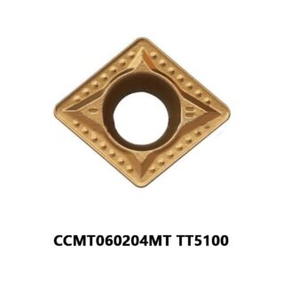 Original TaeguTec CCMT060204MT TT5100 Carbide Turning Insert - Diamond 80° (10 PCS)