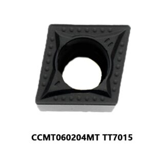 Original TaeguTec CCMT060204MT TT7015 Carbide Turning Insert - Diamond 80° (10 PCS)