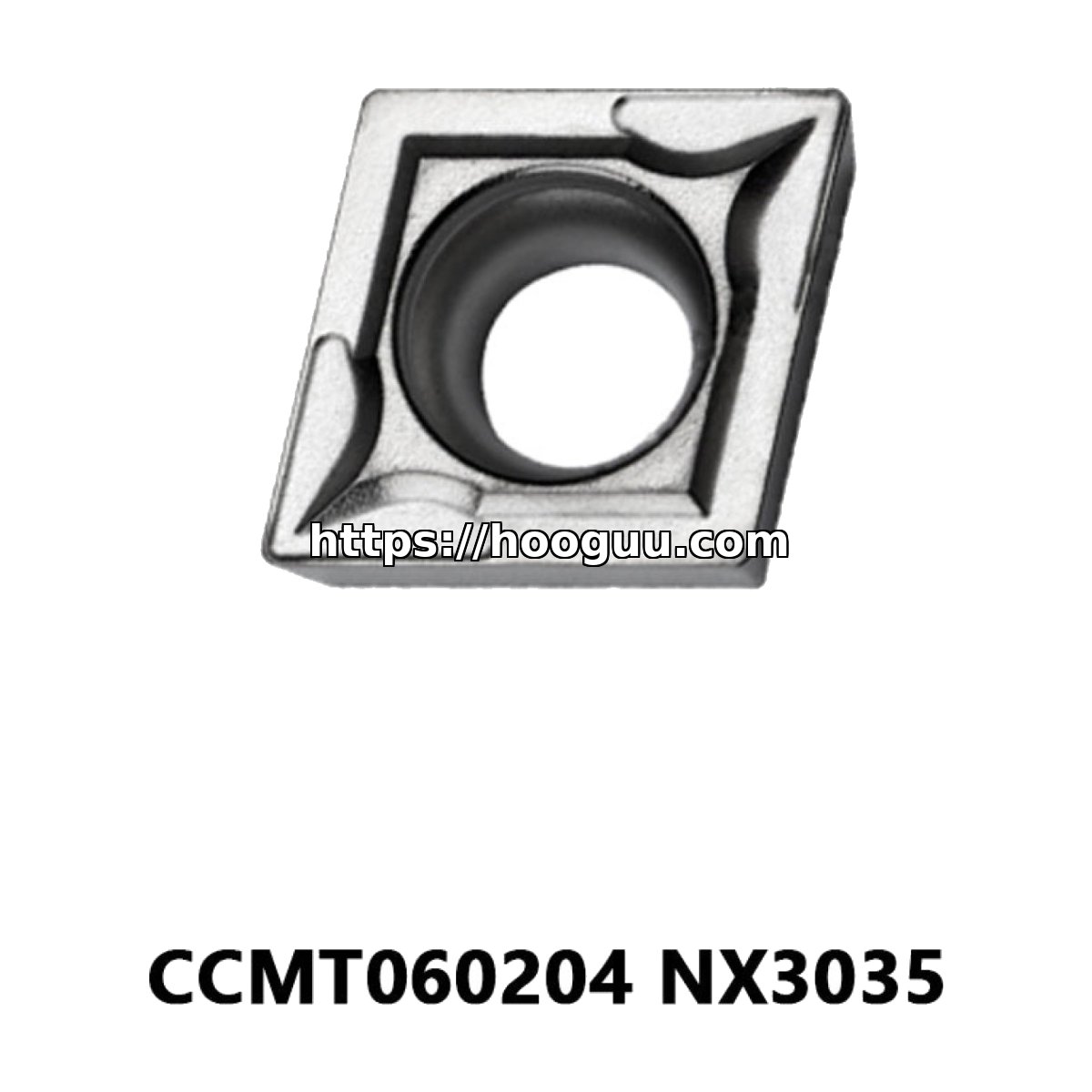 Original Mitsubishi CCMT060204 NX3035 Carbide Turning Insert - Diamond 80° | Steel, Stainless Steel (10 PCS)
