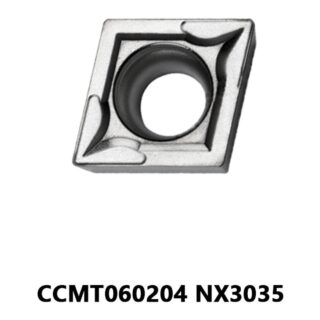 Original Mitsubishi CCMT060204 NX3035 Carbide Turning Insert - Diamond 80° | Steel, Cast Iron (10 PCS)