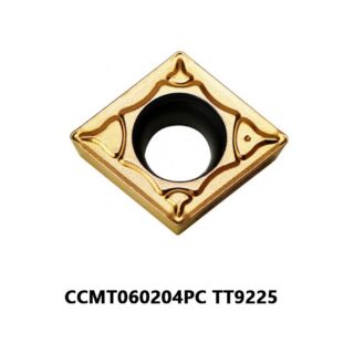 Original TaeguTec CCMT060204PC TT9225 Carbide Turning Insert - Diamond 80° | Steel (10 PCS)