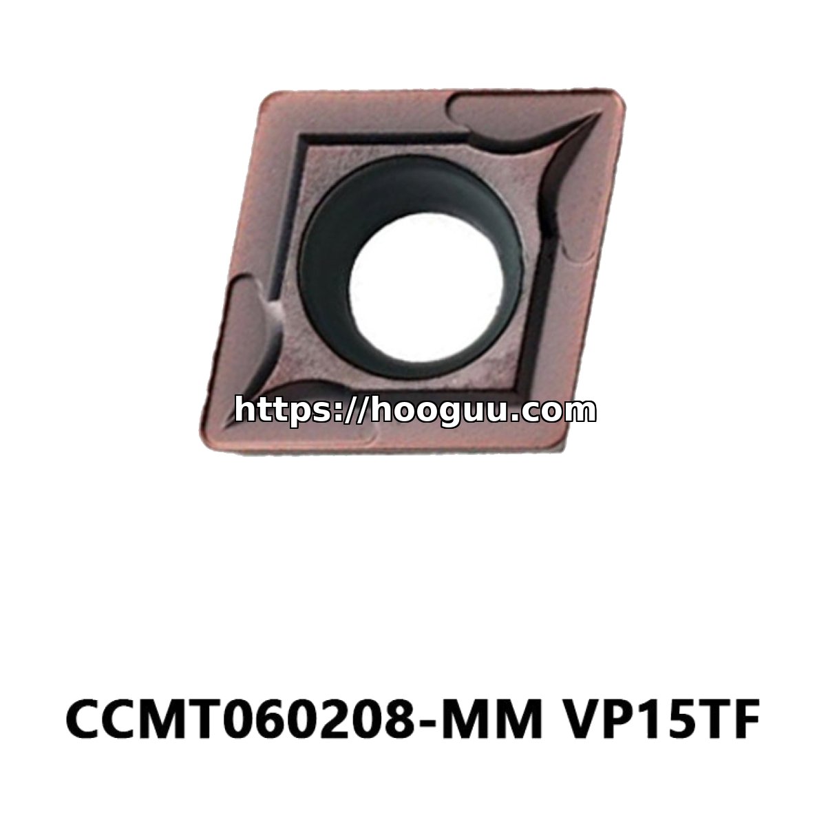 Original Mitsubishi CCMT060208-MM VP15TF Carbide Turning Insert - Diamond 80° | Steel, Cast Iron (10 PCS)