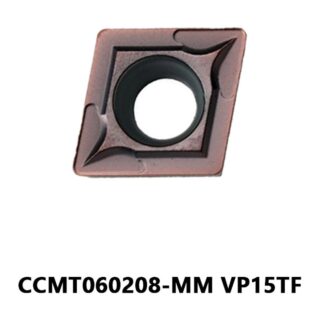 Original Mitsubishi CCMT060208-MM VP15TF Carbide Turning Insert - Diamond 80° | Steel & More (10 PCS)