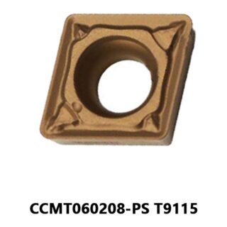 Original Tungaloy CCMT060208-PS T9115 Carbide Turning Insert - Diamond 80° | Steel (10 PCS)