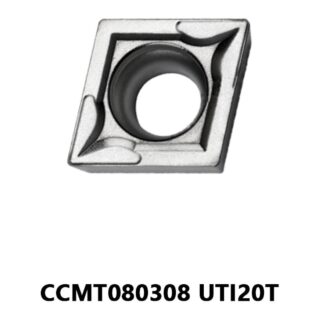Original Mitsubishi CCMT080308 Carbide Turning Insert - Diamond 80° | Steel, Stainless Steel (10 PCS) CCMT080308 UTI20T
