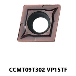 Original Mitsubishi CCMT09T302 VP15TF Carbide Turning Insert - Diamond 80° | Steel & More (10 PCS)