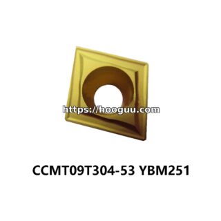 Original ZCC-CT CCMT09T304-53 YBM251 Carbide Turning Insert - Diamond 80° | Cast Iron (10 PCS)