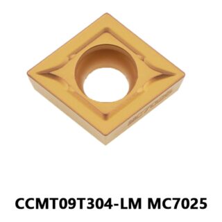 Original Mitsubishi CCMT09T304-LM MC7025 Carbide Turning Insert - Diamond 80° | Steel, Stainless Steel (10 PCS)
