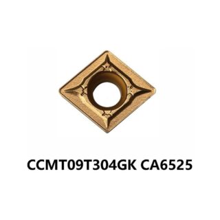 Original Kyocera CCMT09T304GK CA6525 Carbide Turning Insert - Diamond 80° | Steel (10 PCS)