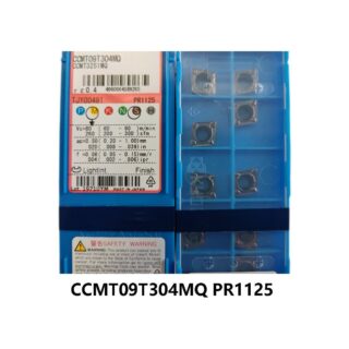 Original Kyocera CCMT09T304MQ PR1125 Carbide Turning Insert - Diamond 80° (10 PCS)