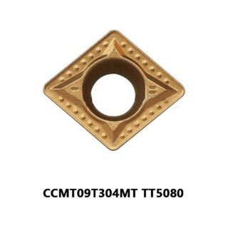 Original TaeguTec CCMT09T304MT TT5080 Carbide Turning Insert - Diamond 80° (10 PCS)