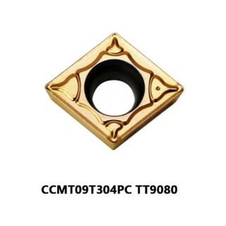 Original TaeguTec CCMT09T304PC TT9080 Carbide Turning Insert - Diamond 80° | Stainless Steel & More (10 PCS)