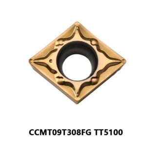 Original TaeguTec CCMT09T308FG TT5100 Carbide Turning Insert - Diamond 80° (10 PCS)