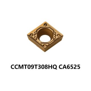Original Kyocera CCMT09T308HQ CA6525 Carbide Turning Insert - Diamond 80° | Steel (10 PCS)