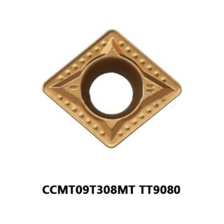 Original TaeguTec CCMT09T308MT TT9080 Carbide Turning Insert - Diamond 80° | Stainless Steel & More (10 PCS)