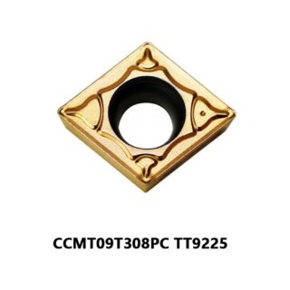 Original TaeguTec CCMT09T308PC TT9225 Carbide Turning Insert - Diamond 80° | Steel (10 PCS)
