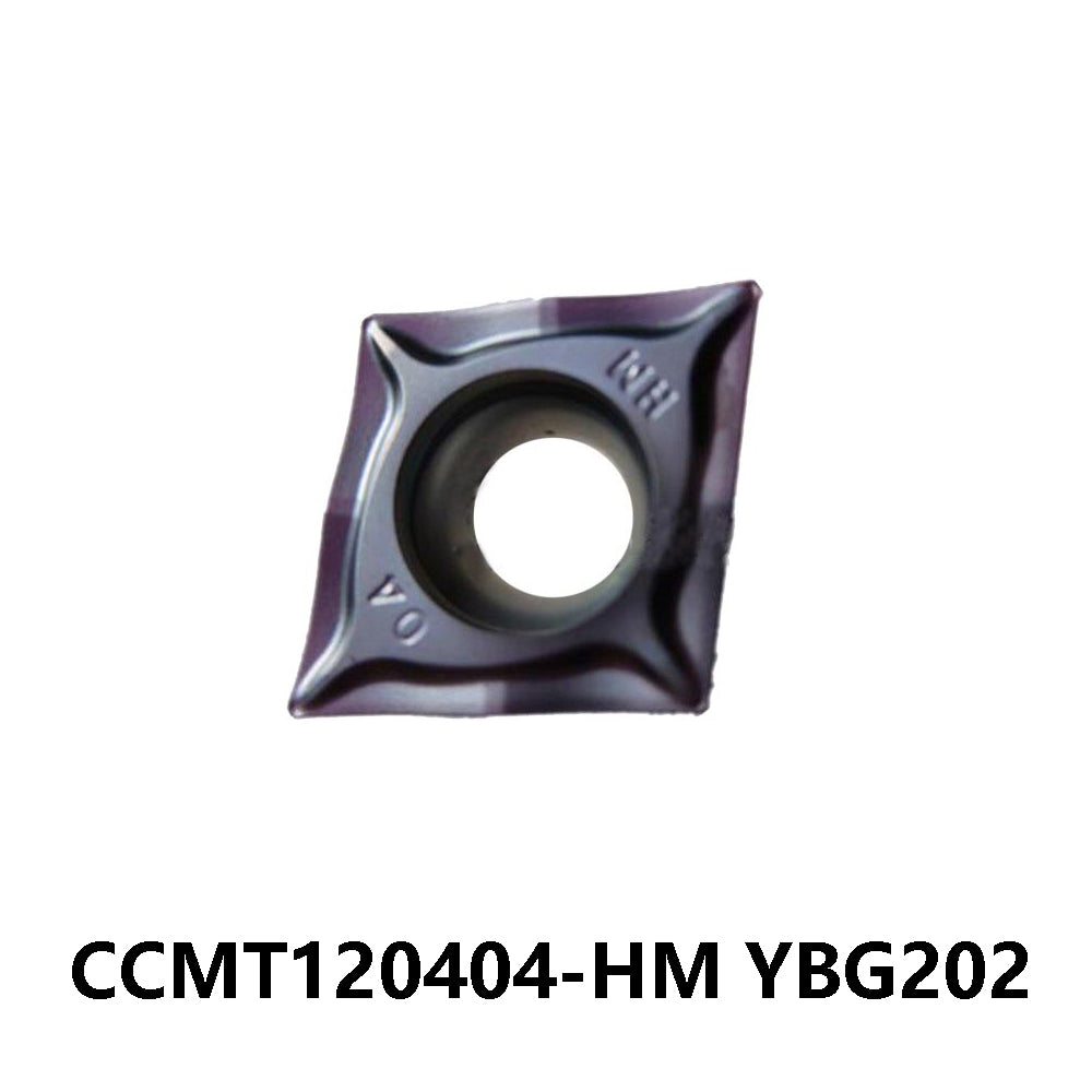 Zcc.ct 100% Original CCMT120404-HM YBG202 Turning Insert 10 pcs