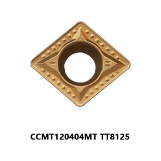 Original TaeguTec CCMT120404MT TT8125 Carbide Turning Insert - Diamond 80° | Steel (10 PCS)