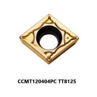Original TaeguTec CCMT120404PC TT8125 Carbide Turning Insert - Diamond 80° | Steel (10 PCS)