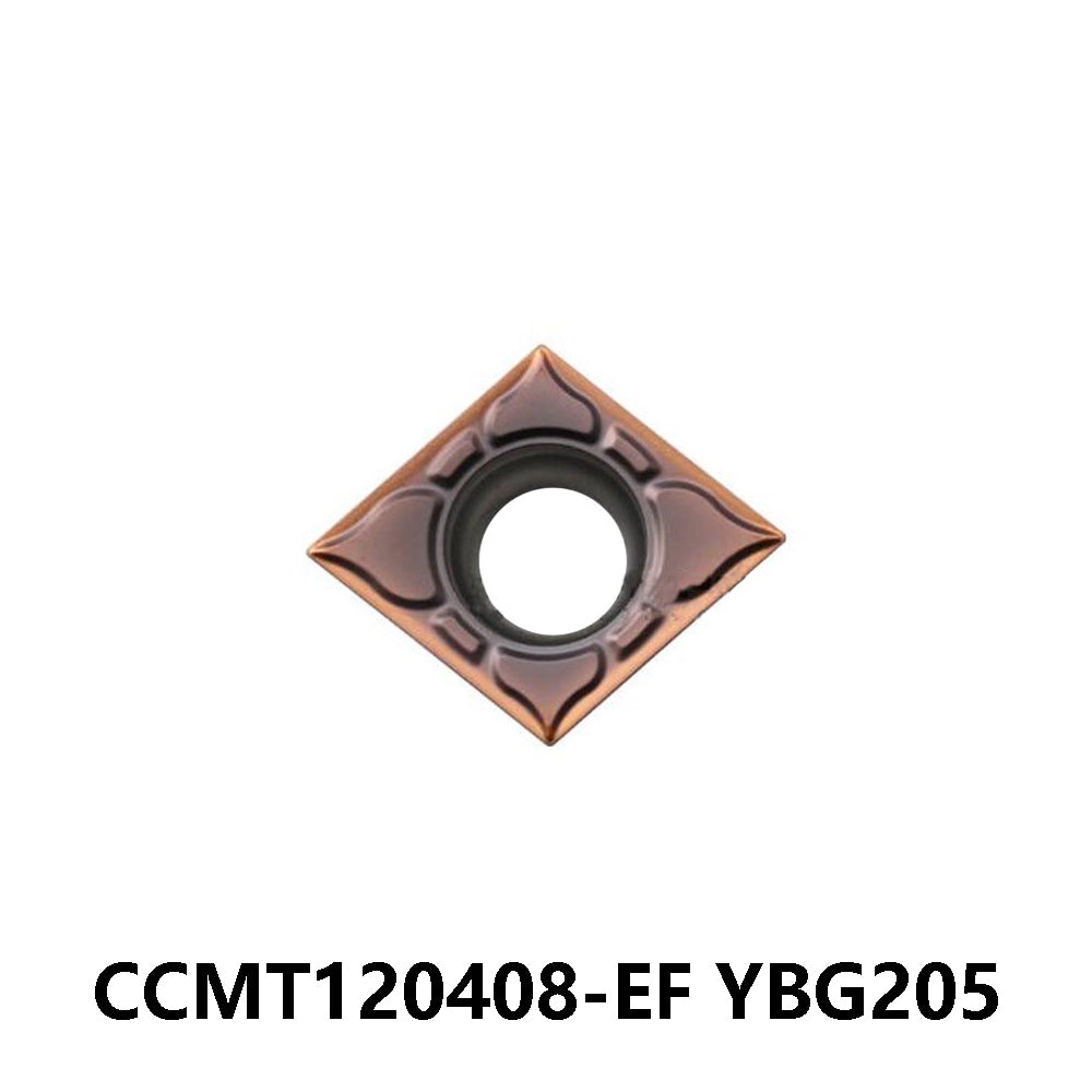 ZCC CCMT120408-EF YBG205 Carbide Turning Insert - Diamond 80° | Steel, Stainless Steel (10 PCS)