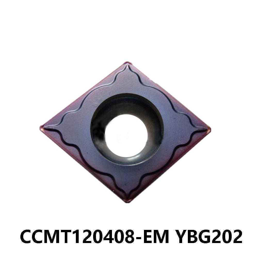 ZCC CCMT120408-EM YBG202 Carbide Turning Insert - Diamond 80° | Steel, Stainless Steel (10 PCS)